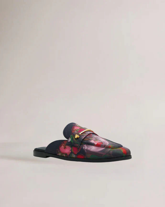 Women's ZOLAAA-Flat Mule Loafer with Signatu