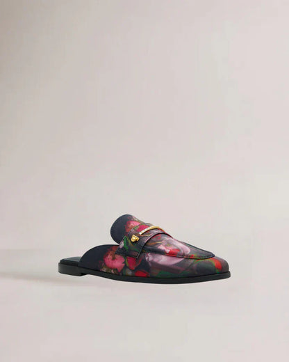 Women's ZOLAAA-Flat Mule Loafer with Signatu