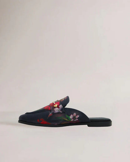 Women's ZOLAAA-Flat Mule Loafer with Signatu