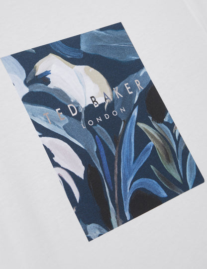 Men's JUSTINO-SS Box Print Graphic T-shirt