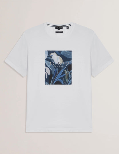 Men's JUSTINO-SS Box Print Graphic T-shirt