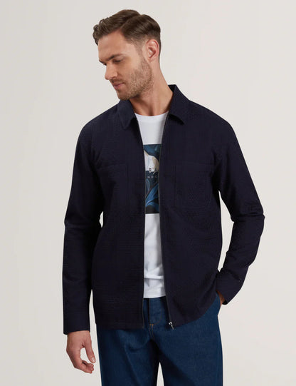 Mens KAILINS Zip Thru Overshirt