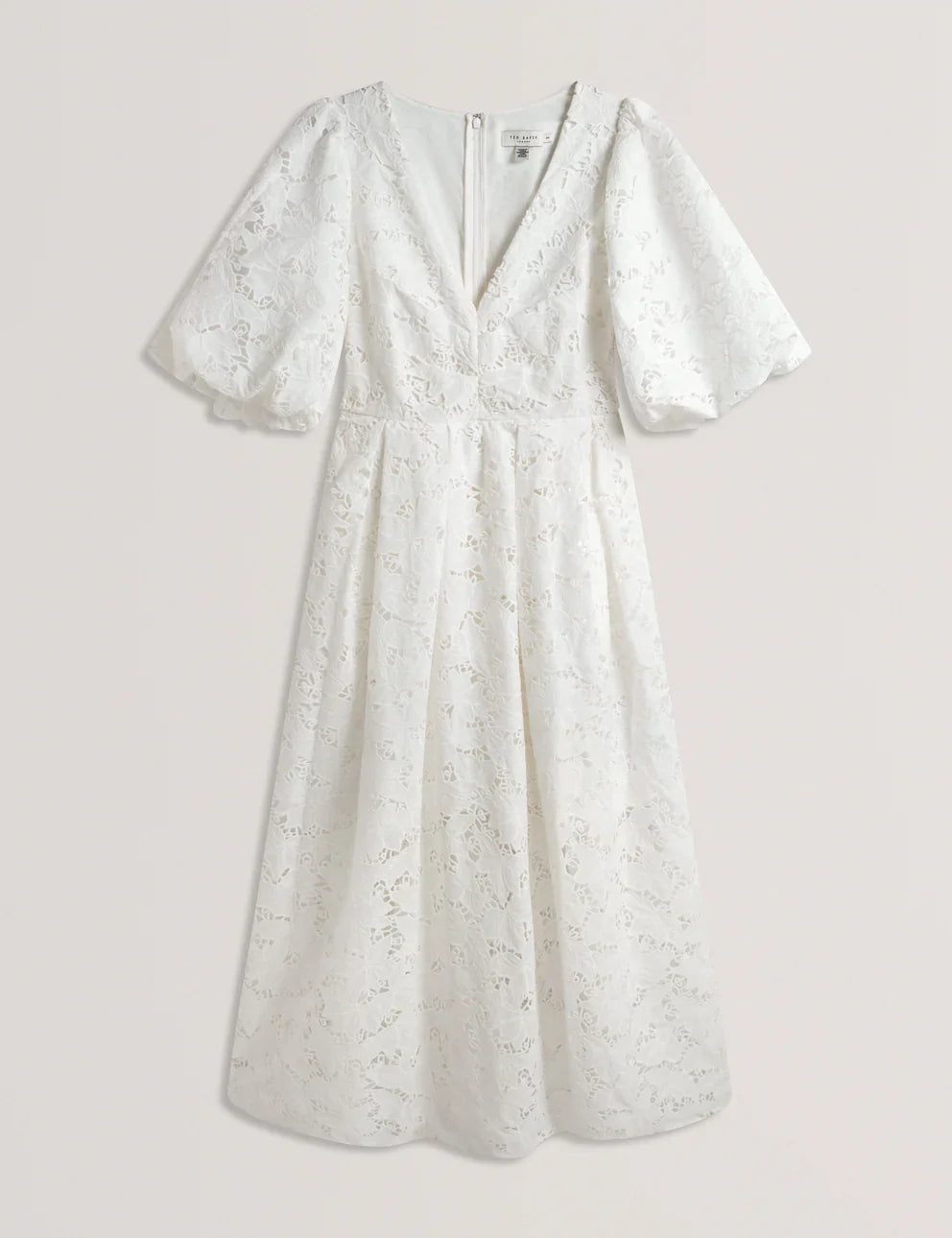 Womens KEETIA-Balloon Sleeve Midi Dress