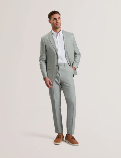 Men's KENLEYJ-Stretch Linen Blazer Lt-Green