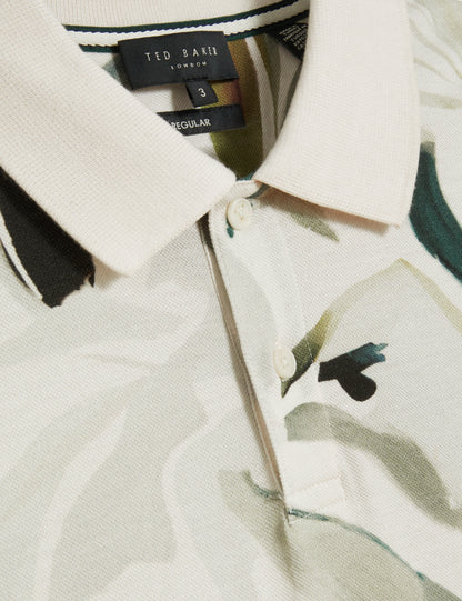 Men's KIVEM-SS Cotton Floral Print Polo
