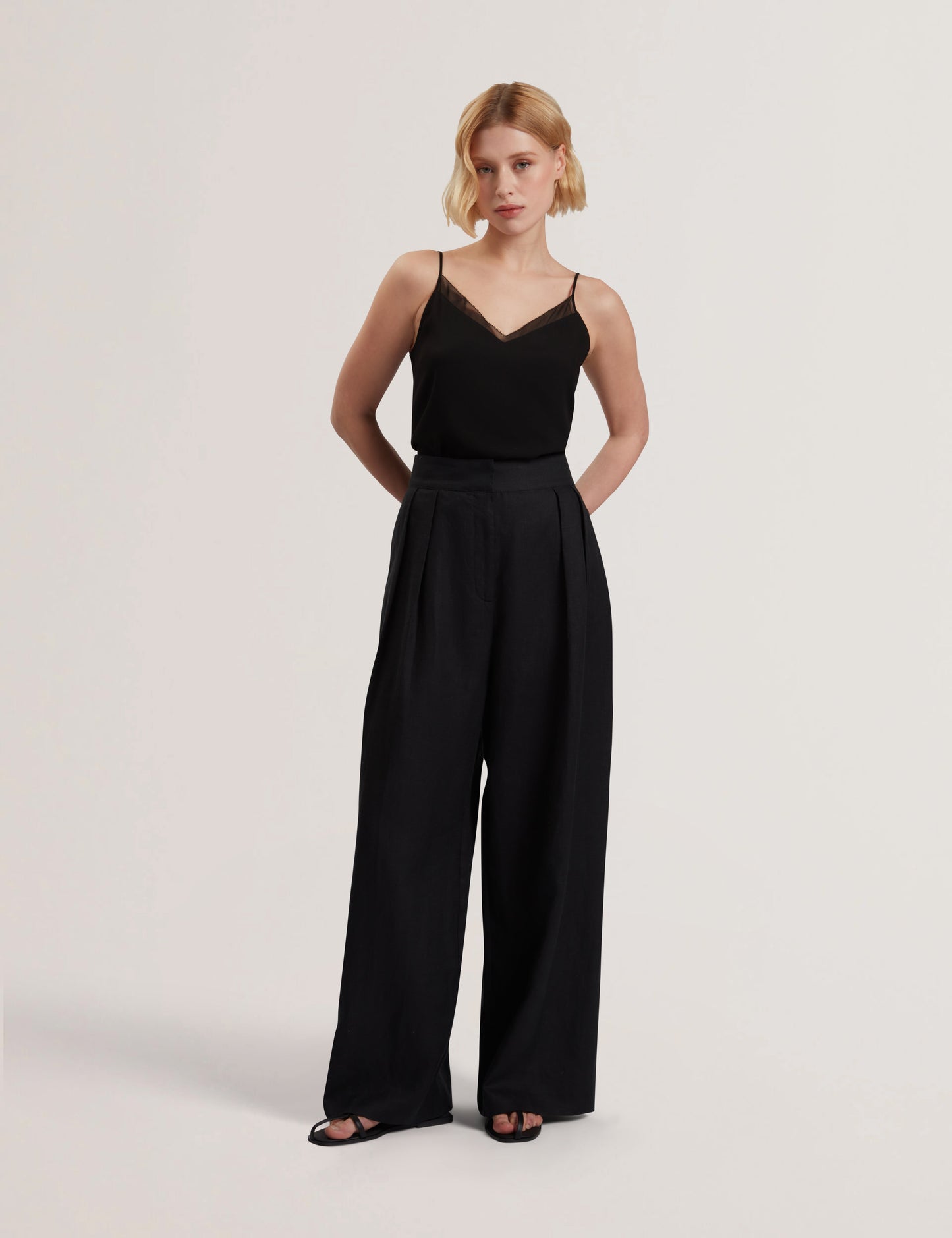 Women's KYFAAT-Tailored Linen High Waisted