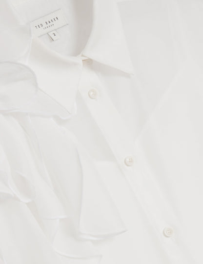 Women's LANYAA-Organza Corsage Oversized Shirt