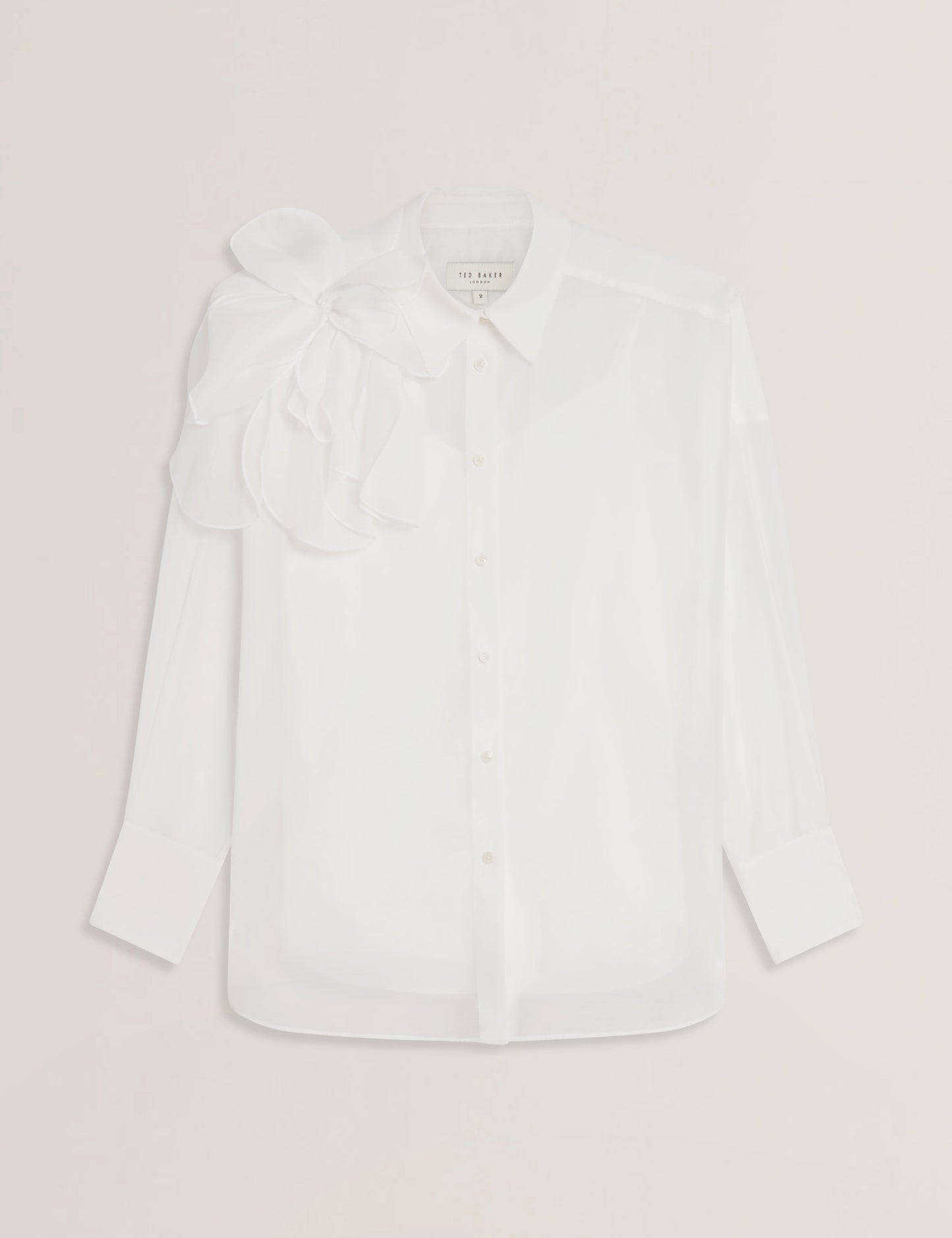 Women's LANYAA-Organza Corsage Oversized Shirt