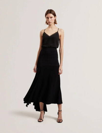 Women's LAURRIE-Asymmetric Hem Knitted Skirt