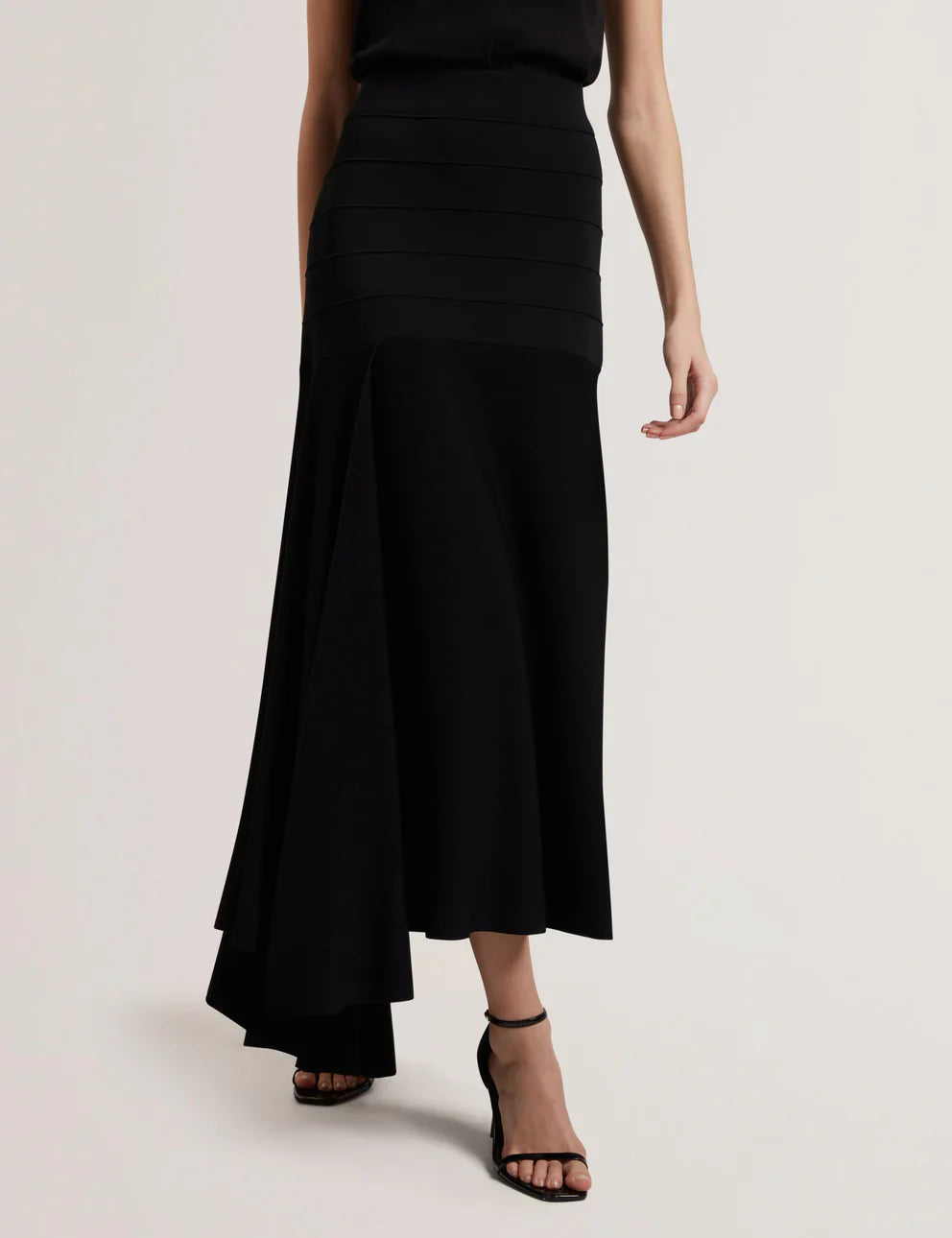 Women's LAURRIE-Asymmetric Hem Knitted Skirt