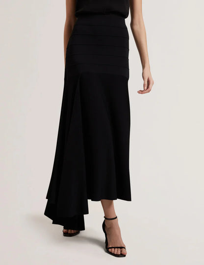 Women's LAURRIE-Asymmetric Hem Knitted Skirt