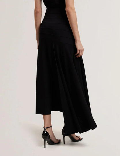 Women's LAURRIE-Asymmetric Hem Knitted Skirt
