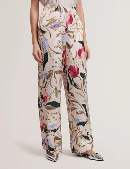 Women's LISZAAS-Printed Wide Leg Trousers