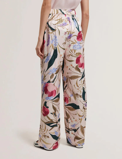 Women's LISZAAS-Printed Wide Leg Trousers