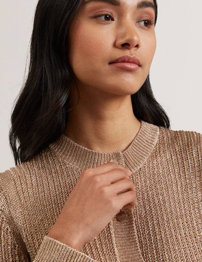 Women's MANYA-Chainmail Knitted Cardigan