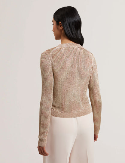 Women's MANYA-Chainmail Knitted Cardigan