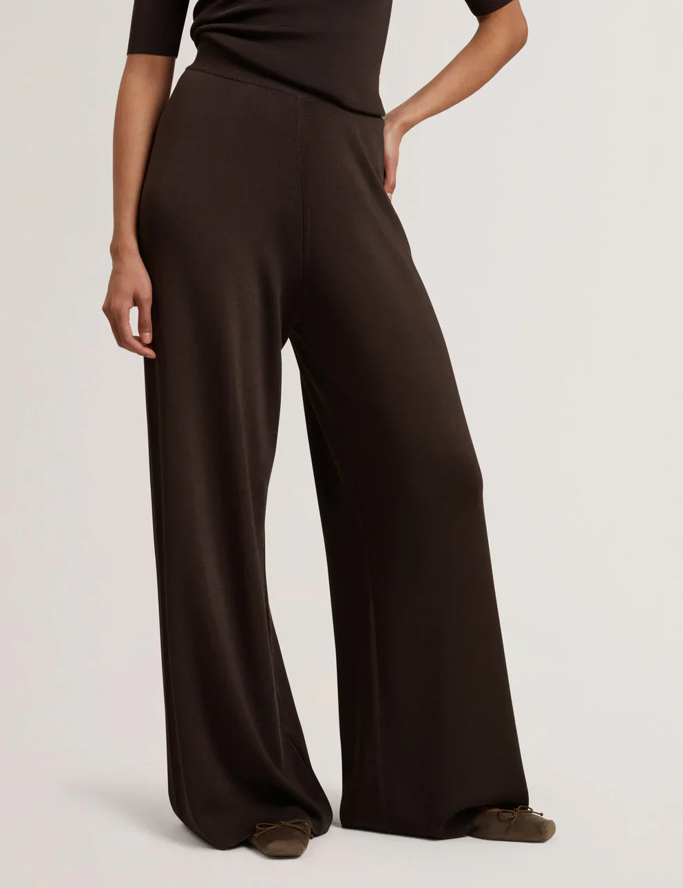 Women's MATILLI-Wide Leg Knit Trouser