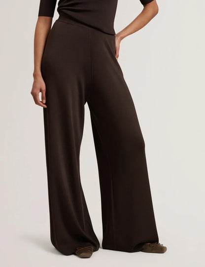 Women's MATILLI-Wide Leg Knit Trouser