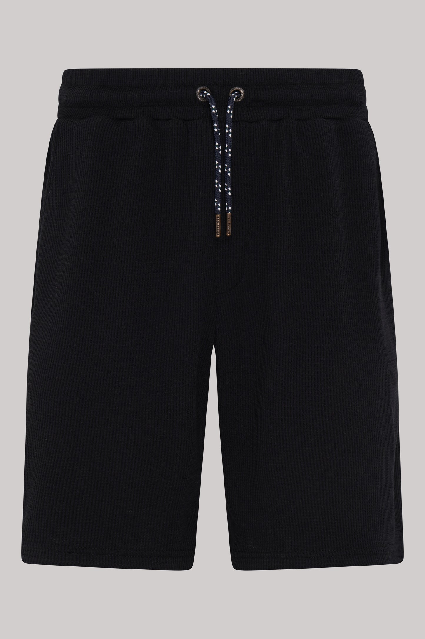 Men's Sleepwear-Waffle Top And Short Set