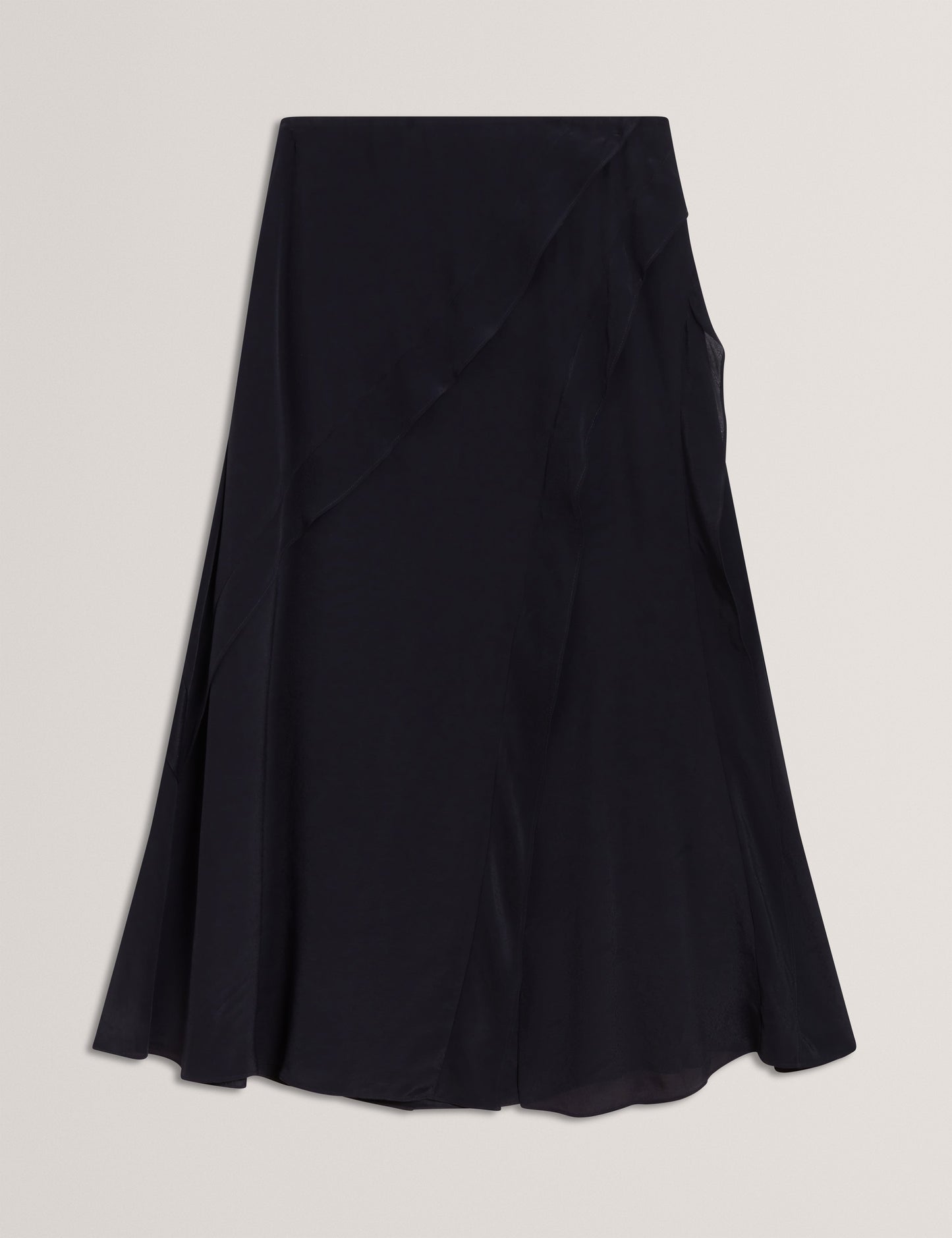 Women's OLWANI-Frill Detail Midi Skirt Navy