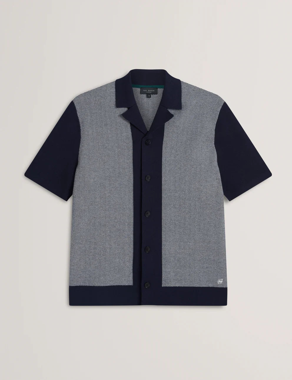 Mens PADRIG Knitted Herringbone Shirt