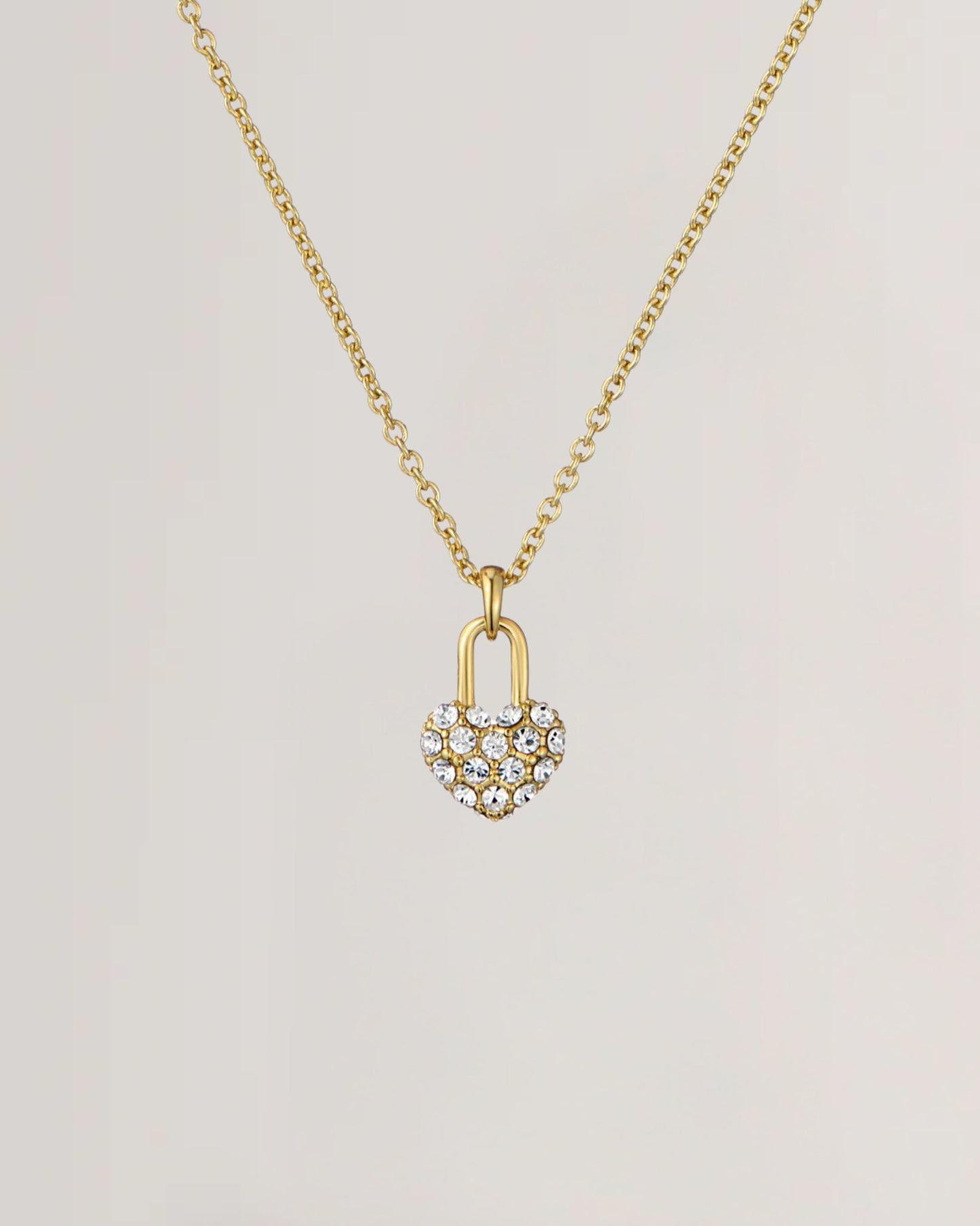 Women's PAIGE: Pave Crystal Padlock Pendant Necklace