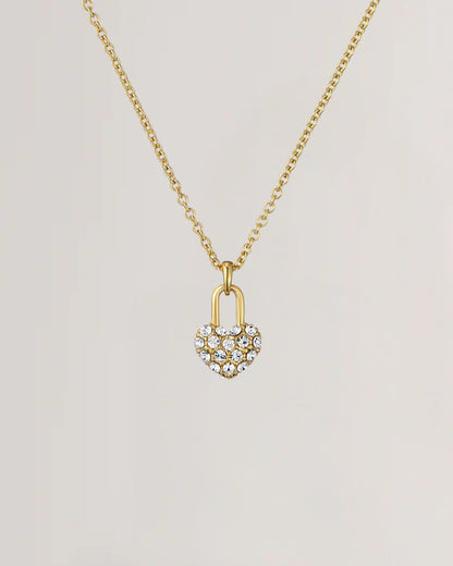Women's PAIGE: Pave Crystal Padlock Pendant Necklace