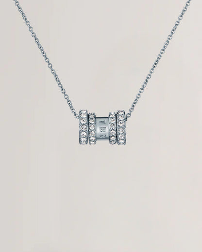 Women's ROMIE: Crystal Roll Multi Pendant Necklace
