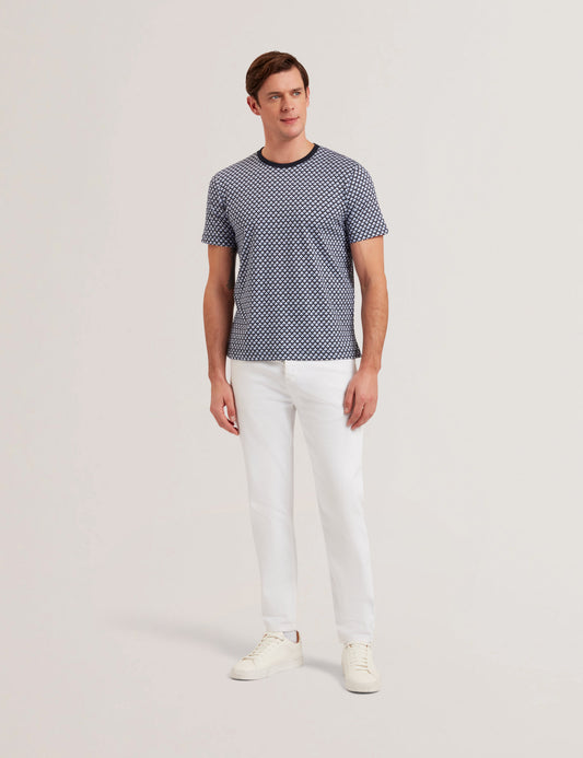 Men's OANEZ-SS Regular Fit Printed T-shirt