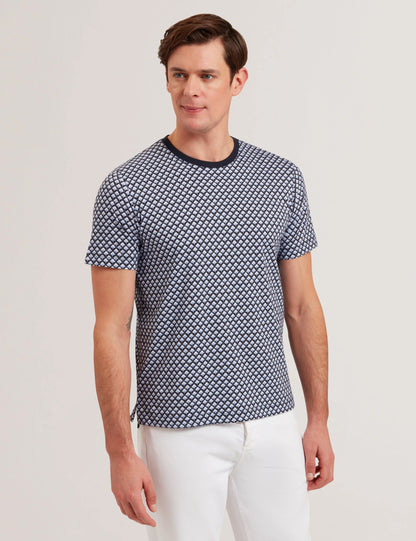 Men's OANEZ-SS Regular Fit Printed T-shirt