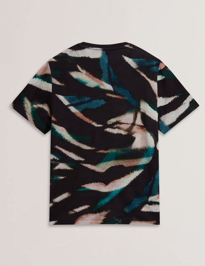 Men's WILSDOR-SS All-Over Leaf Printed T-Shirt