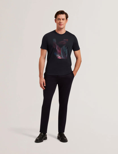 Men's FETHER-SS Box Printed T-Shirt