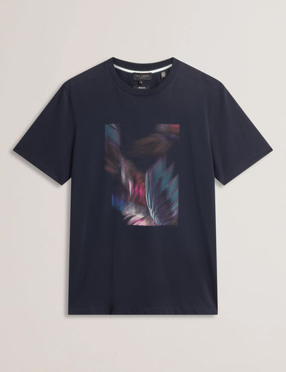 Men's FETHER-SS Box Printed T-Shirt