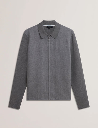Men's DEJO-Herringbone Front Zip Through