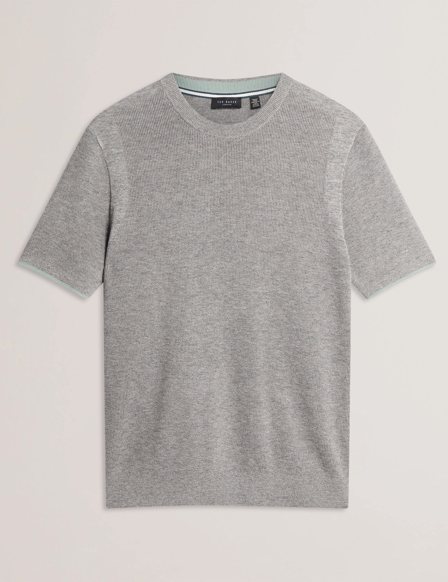 Men's VOISIN-SS Mixed Ribbed T-Shirt