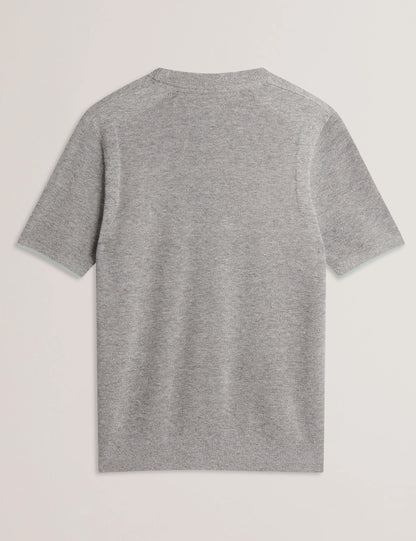 Men's VOISIN-SS Mixed Ribbed T-Shirt
