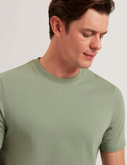 Men's ONTSO-SS Regular Herringbone T-shirt Green