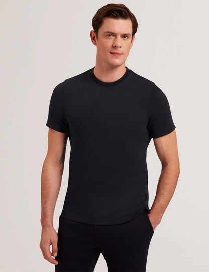 Men's ONTSO-SS Regular Herringbone T-shirt Navy