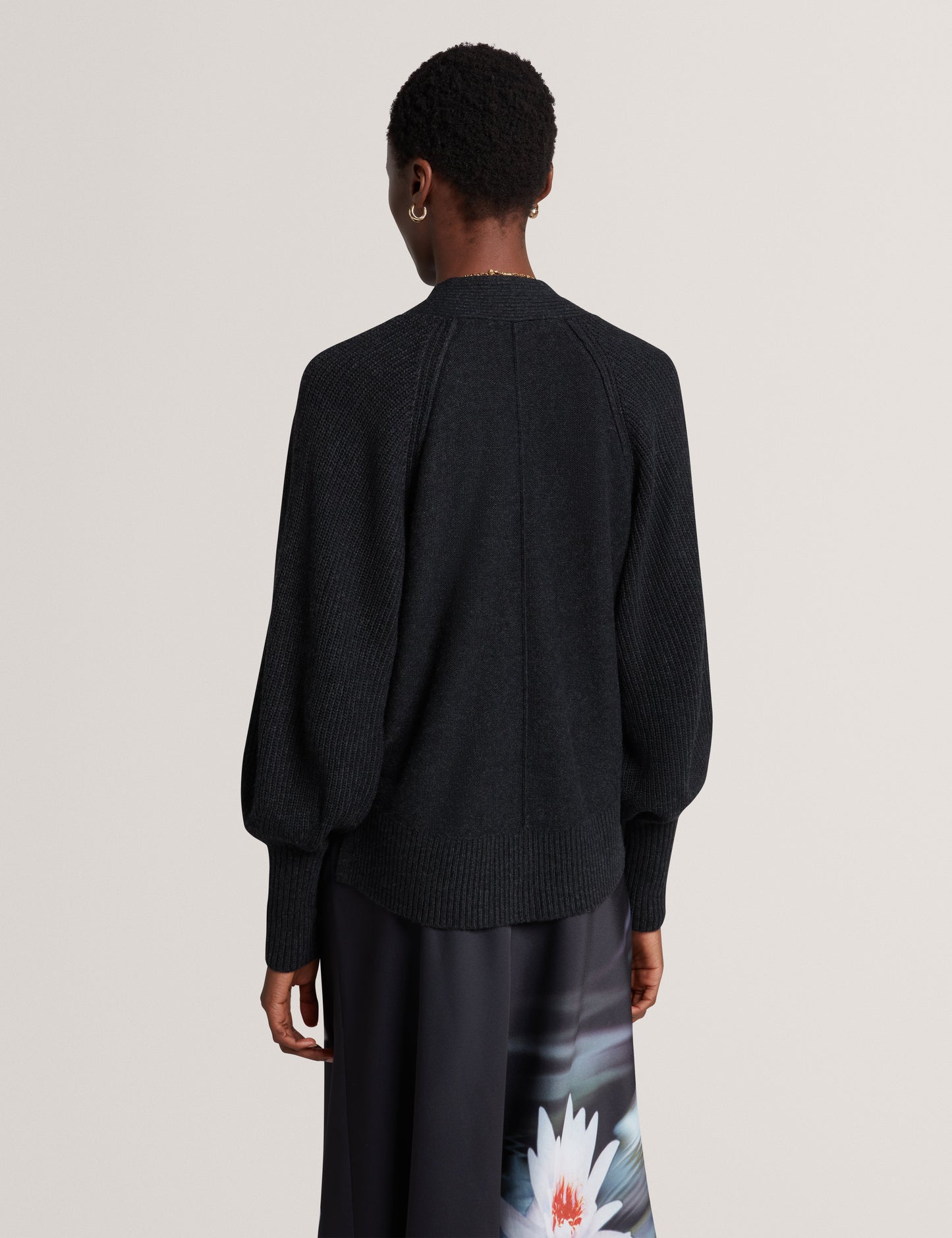 MALLEE: V Neck Boxy Fit Cardigan