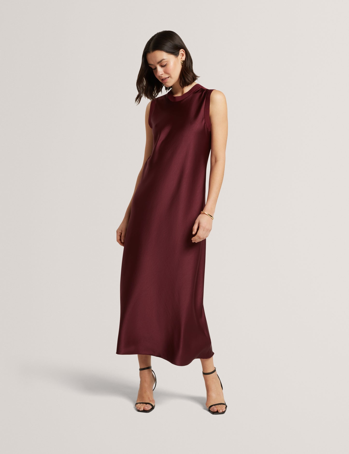 BLAAZA: Maxi Dress With Knitted Back