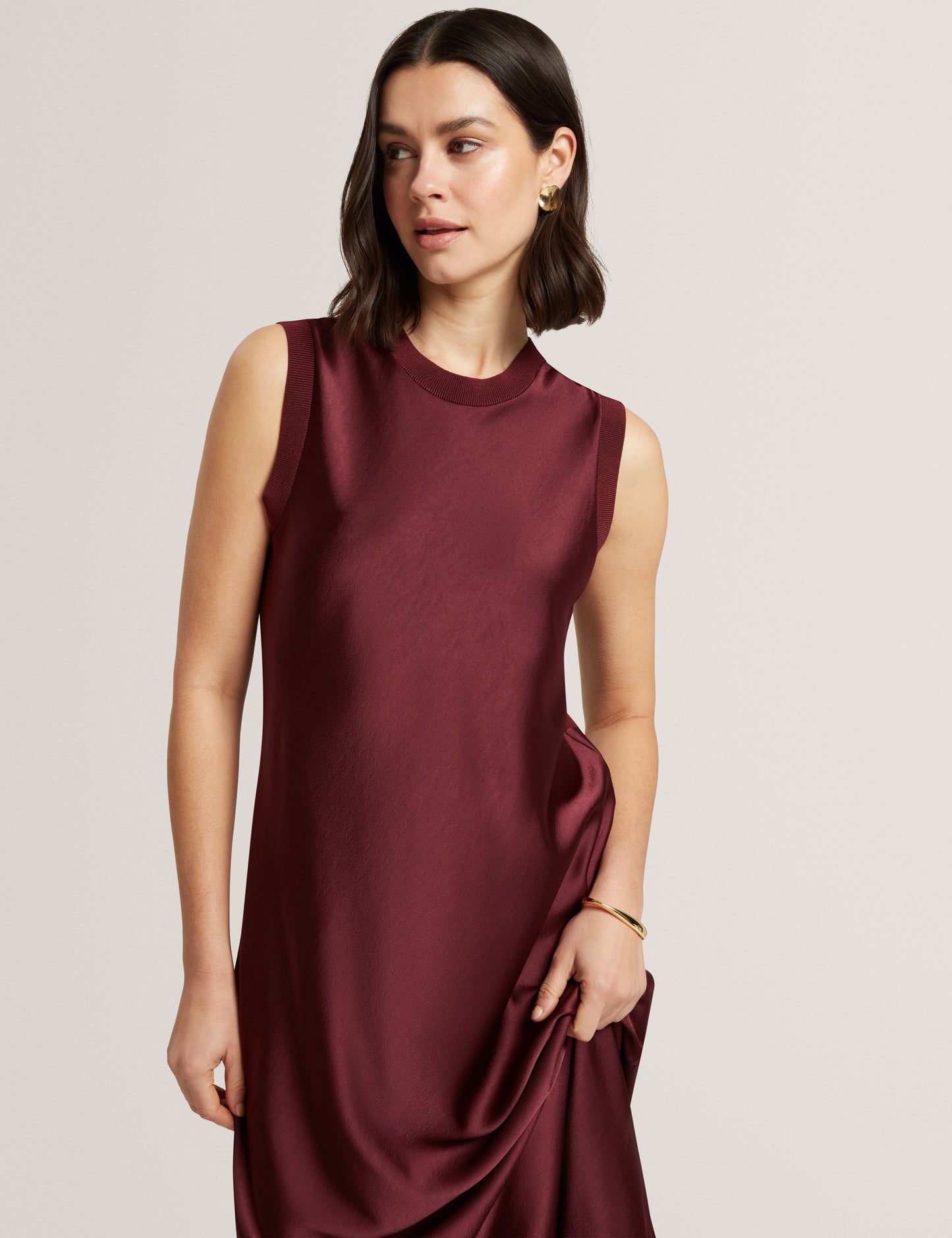 BLAAZA: Maxi Dress With Knitted Back