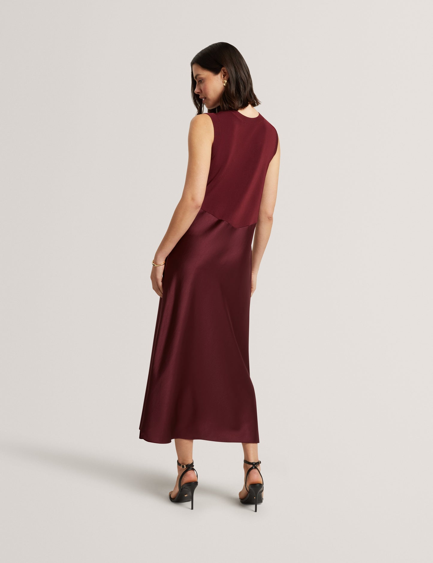 BLAAZA: Maxi Dress With Knitted Back