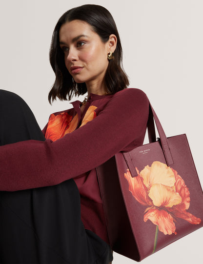 SHIMINA: Printed Flower Small Icon Bag