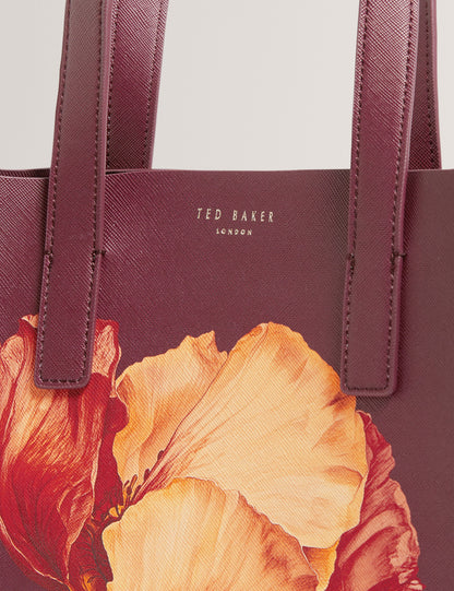 SHIMINA: Printed Flower Small Icon Bag