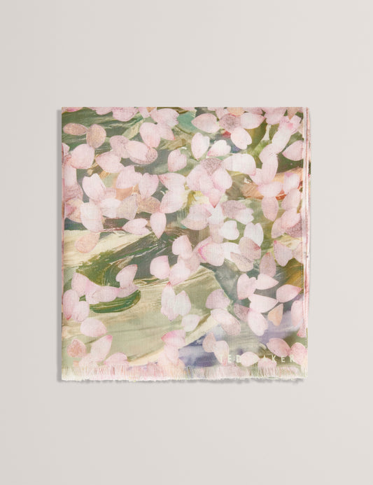 ORLAAE: Floral Print Woven Scarf