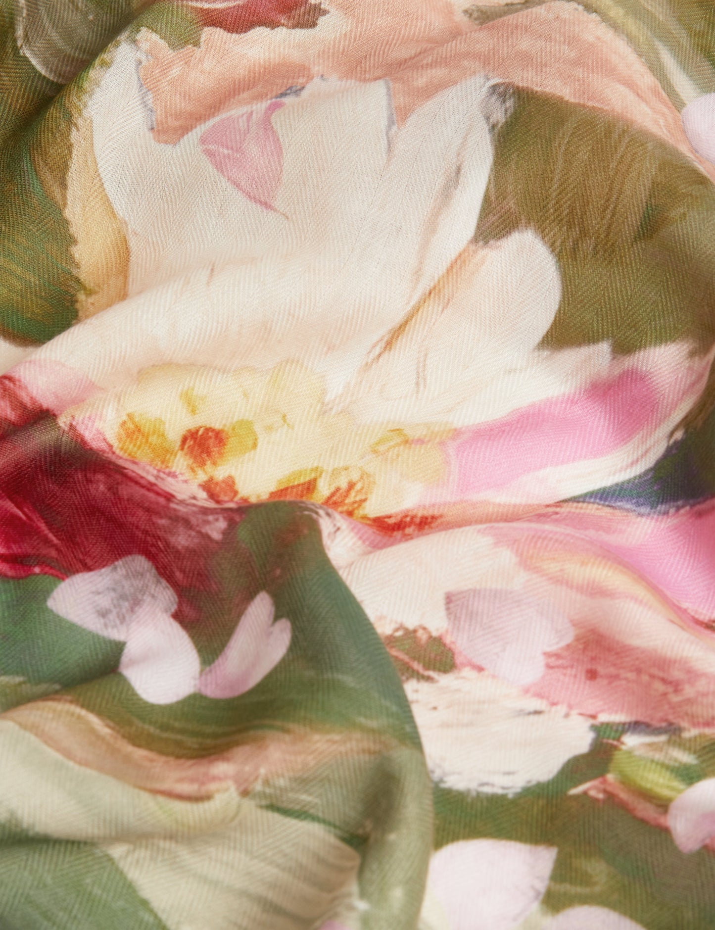 ORLAAE: Floral Print Woven Scarf