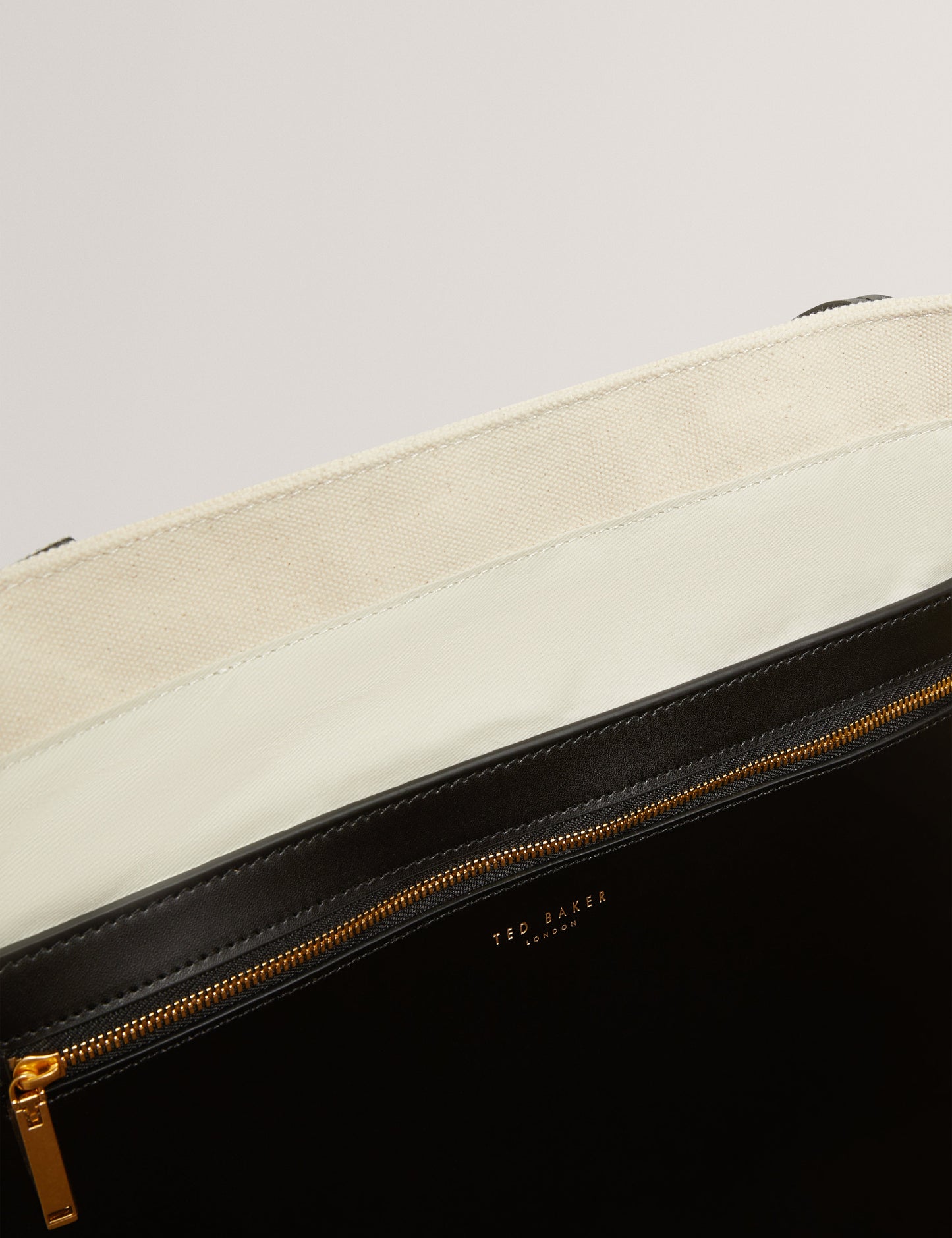LAURINE: Canvas Webbing Detail Large Shopper
