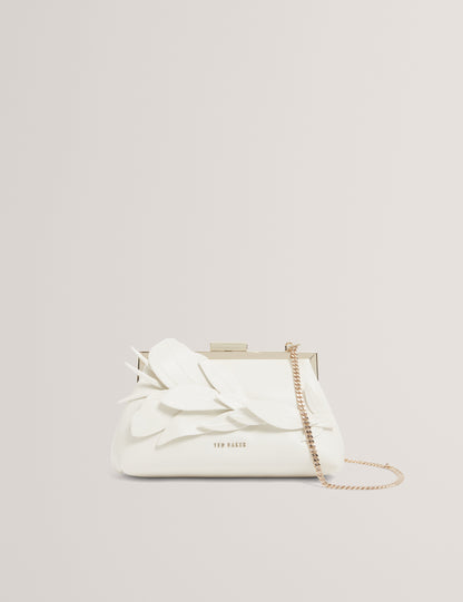 FLLORIA: Floral Applique Detail Clutch