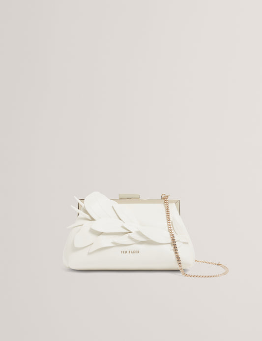 FLLORIA: Floral Applique Detail Clutch