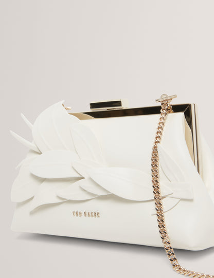 FLLORIA: Floral Applique Detail Clutch